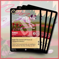 Disney Lorcana TCG: PONGO - O'L RASCAL x4 | Common *IN STOCK* - Image 1