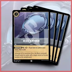 Disney Lorcana TCG: BEAST'S MIRROR x4 | The First Chapter Common *IN STOCK* - Image 1
