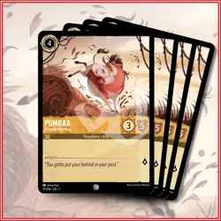 Disney Lorcana TCG: PUMBAA - FRIENDLY WARTHOG x4 | Common *IN STOCK* - Image 1