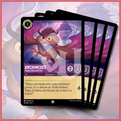 Disney Lorcana TCG: ARCHIMEDES - HIGHLY EDUCATED OWL x4 | Common *IN STOCK* - Image 1