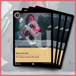 Disney Lorcana TCG: BREAK x4 | The First Chapter Common *IN STOCK* - Image 1
