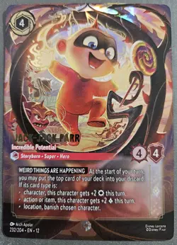 Disney Lorcana Jack-Jack Parr Incredible Potential Enchanted 232/204 Foil - Image 1