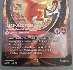Disney Lorcana Jack-Jack Parr Incredible Potential Enchanted 232/204 Foil - Image 4
