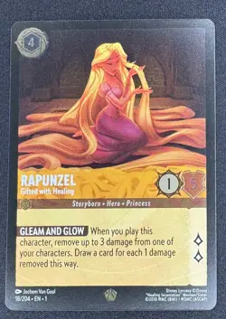 Rapunzel Gifted with Healing Foil Legendary Lorcana 18/204 NM First Chapter - Image 1