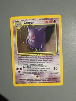 Pokemon Gengar TCG Fossil Holo Card 5/62 Unlimited Holo Rare - Image 4