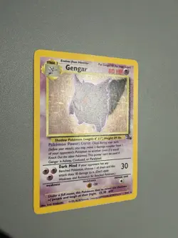 Pokemon Gengar TCG Fossil Holo Card 5/62 Unlimited Holo Rare - Image 5