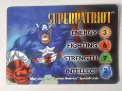 Marvel Classic OverPower CCG Superpatriot Card TCG We Combine Shipping - Image 1