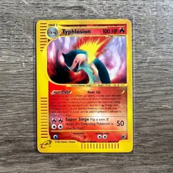 POKEMON CARD TCG - TYPHLOSION REVERSE HOLO 28/165 - WOTC EXPEDITION BASE 2002 - Image 1
