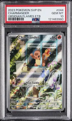 2023 POKEMON SVP EN-SV BLACK STAR PROMO #044 CHARMANDER PSA 10 - Image 1
