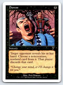 Duress 131 Common 7th Edition Magic: The Gathering Lightly Played - Image 1