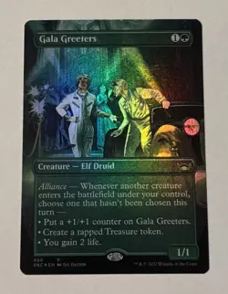 MTG Gala Greeters Foil Borderless Box Topper Streets Of New Capenna LP - Image 1
