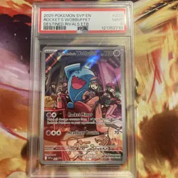Pokemon Team Rocket’s Wobbuffet SVP EN Black Star Promo Destined Rivals PSA 9 - Image 1
