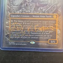 MTG Donatello, Mutant Mechanic 0302 || Borderless Gold-Stamped Signature - Image 3