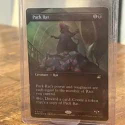 MTG Pack Rat (Anime Borderless Foil) | Ravnica Remastered NM 0426 - Image 1