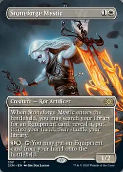 MTG English Borderless Stoneforge Mystic NM Foil Double Masters - Image 1