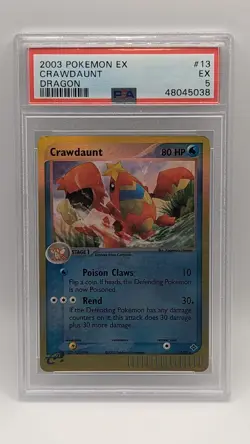 2003 Pokemon EX Dragon Crawdaunt 13/97 PSA 5! - Image 1