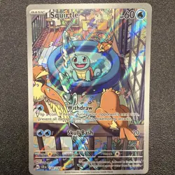 Pokemon Squirtle Illustration Rare Full Art 148/142 Stellar Crown PACK FRESH NM - Image 1