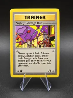 Pokemon Nightly Garbage Run 77/82 Team Rocket 1st Edition - Near Mint NM - Image 1