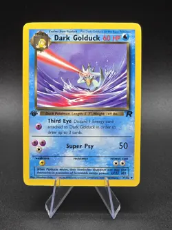 Pokemon Dark Golduck 37/82 Team Rocket Uncommon 1st Edition - Near Mint NM - Image 1