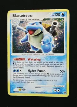 Blastoise 2/132 Swirl Holo Bleed Rare Pokemon 2007 Diamond Pearl Secret Wonders - Image 1