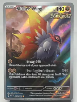 Pokemon TCG Slither Wing 203/182 SV04: Paradox Rift Illustration Rare Holo Card - Image 1