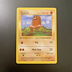 Diglett 47/102 1st Edition Shadowless Base Set Regular NM - Pokemon Card - Image 1