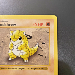 Sandshrew 62/102 1st Edition Shadowless Base Set Regular NM - Pokemon Card - Image 3