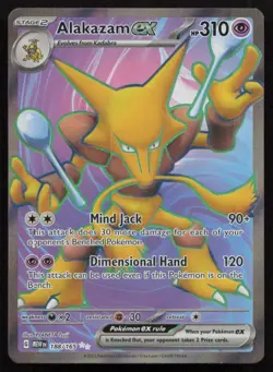 Alakazam ex 188/165 Ultra Rare 151 Pokemon Holo Near Mint - Image 1