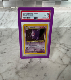 1999 Pokemon Fossil Gengar - Holo #5 PSA 8 NM-MT - Image 1