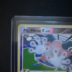 Pokemon Mr. Mime SP Rising Rivals Holo Rare 28/111 Psychic 70 HP Card 2009 - Image 2