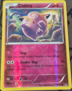 Pokemon Clefairy Breakpoint 81/122 Common Reverse Holo NM Basic Card TCG - Image 1