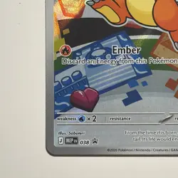 Pokemon TCG Charmander Promo Holo MEP EN 038 2026 80 HP Fire Basic Ember - Image 3