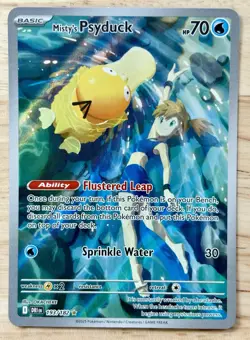 Misty's Psyduck 193/182 SV10 Destined Rivals Illustration Rare Holo Full Art NM - Image 1