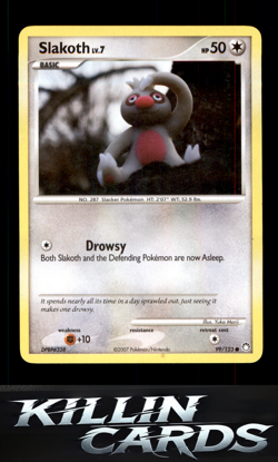 Slakoth 99/123 Pokemon Common Mysterious Treasures Card NM - Image 1