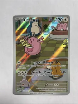 Pokemon Chansey 187/167 Twilight Masquerade Illustration Rare Holo - Image 1