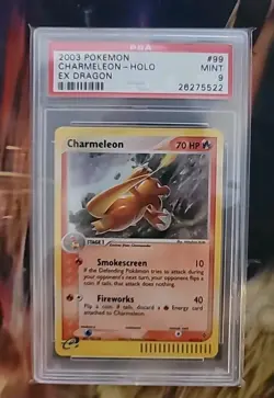 Chameleon Holo 99/97 PSA 9 - 2003 Pokemon EX Dragon - Image 1