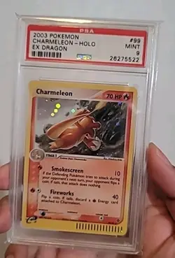 Chameleon Holo 99/97 PSA 9 - 2003 Pokemon EX Dragon - Image 3