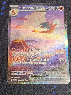 Charizard ex 199/165 SV 151 Full Art Holo SIR English 2023 Pokemon TCG - Image 2