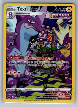Pokemon TCG Toxtricity Crown Zenith: Galarian Gallery GG09/GG70 Holo Holo Rare - Image 1