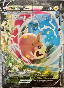 Morpeko V-Union 4 Karten Pokemon Schwert & Schild Black Star Promos Deutsch - Image 1