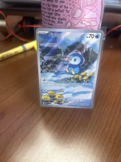 Pokemon Piplup Holo Me02 Phantasmal Flames Illustration Rare Basic 70 HP 098/094 - Image 1