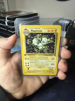 Pokemon Magneton Non Holo 26/62 Fossil 1st Edition - Image 1