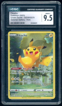 2023 Pokemon Pikachu Galarian Gallry Holo Crown Zenith GG30/GG70 CGC 9.5 - Image 1