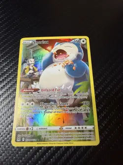 Pokemon TCG Snorlax Trainer Gallery TG10/TG30 Lost Origin Holo Ultra Rare - Image 1
