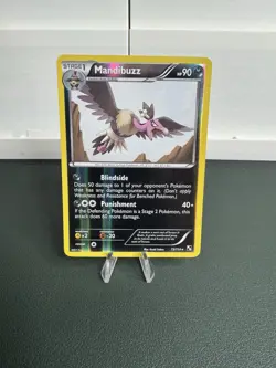 Mandibuzz 73/114 Black & White Base Set Pokemon Reverse Holo NM-MINT - Image 1