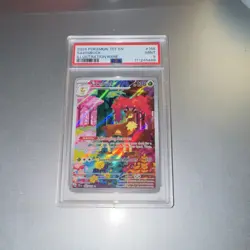 Pokemon Sawsbuck SV05 Temporal Forces Illustration Rare 166/162 PSA 9 2024 Holo - Image 2