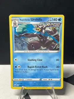 Urshifu Pokemon TCG Rapid Strike Chilling Reign Holo 044/198 - Image 1