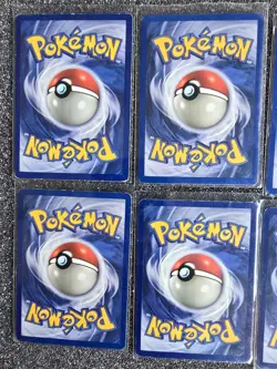 Pokemon TCG Base Set Wizards of the Coast Abra, Pikachu, Charmander Lot 8 Cards - Image 3
