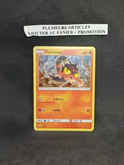 Carte Pokemon Flamiaou SM08 Promo SM Francais Holo - Image 1