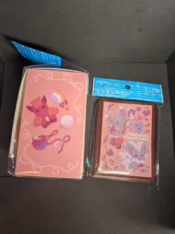 Pokemon Center Minccino Cinccino Deck Box + 64 Sleeves Set Cute Kawaii NEW - Image 2